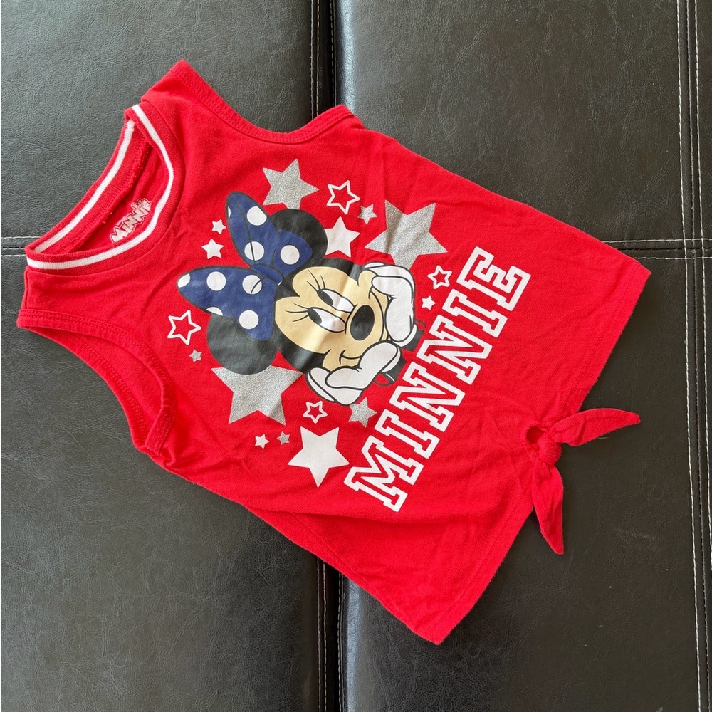 Disney - Minnie Mouse Red Tank Top with Blue Bow